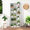 Wooden 6-Tier Bookshelf with Wall Anchor Kit and Open Shelves for Living Room